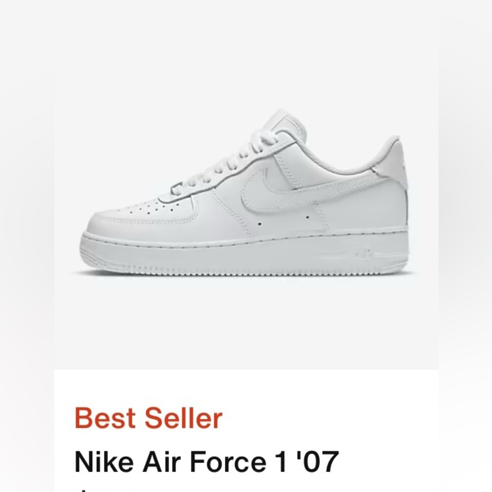 White Nike Air Force 1’s 07 - Gently Worn